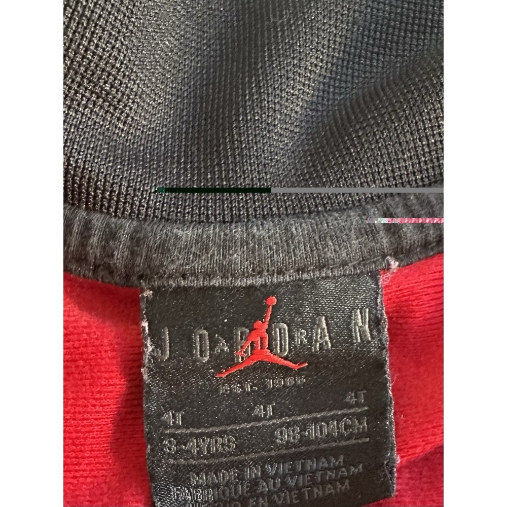 Air Jordan Boys 4T Red Full-Zip Track Jacket Athletic Warm-Up Jacket - Picture 6 of 11